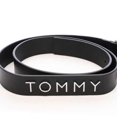 Ceinture Noire Homme Tommy Hilfiger Bold