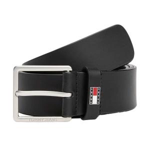 Ceinture Noire Homme Tommy Hilfiger Flag Leather 4.0