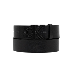 Ceinture Noir Homme Calvin Klein Jeans Ck Buckle Tumbled 35