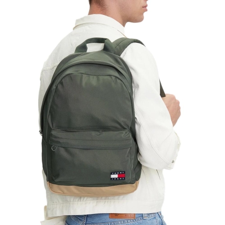 Sac à Dos Kaki Homme Tommy Hilfiger Dome
