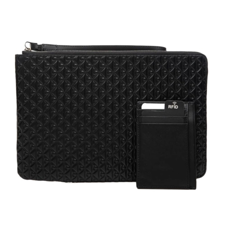 Coffret Sacoche + Étui Noir Homme Calvin Klein Jeans Cardcase