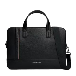 Sacoche d'ordinateur Noir Homme Tommy Hilfiger Central