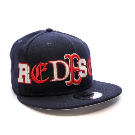 Casquette Marine/Rouge Homme New Era Team Typography