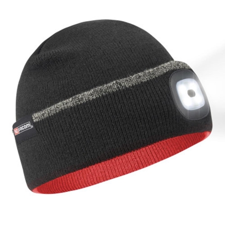 Bonnet Noir Homme Facom Avec Led