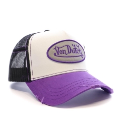 Casquette Blanche/Noire/Violet Homme Von Dutch Art