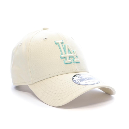 Casquette Beige/Turquoise Homme New Era Team Outline