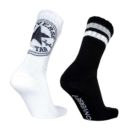 Chaussettes Noires/Blanches Homme Converse E1236H