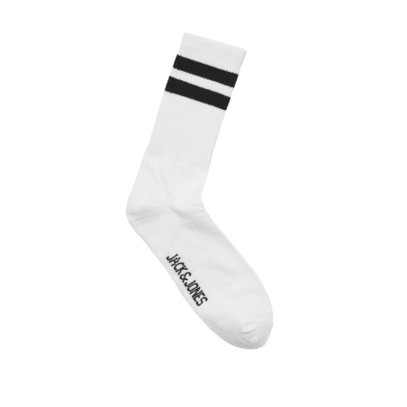 X3 Paires de Chaussettes Blanc/Noir Jack & Jones Tennis Socks 3