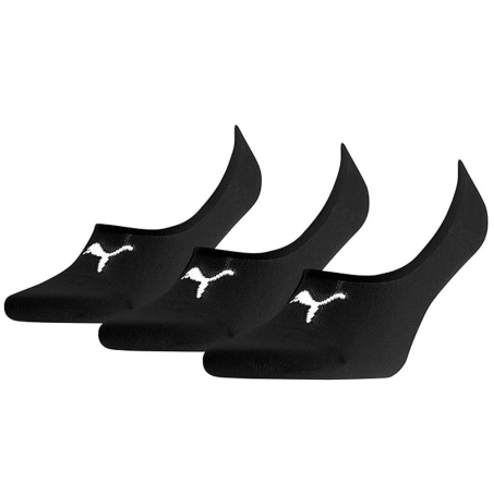 x3 Paires de Chaussettes Noires Mixte Puma Footie