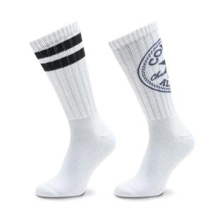 2x Paires de Chaussettes Blanches/Noires Homme Converse S7014119