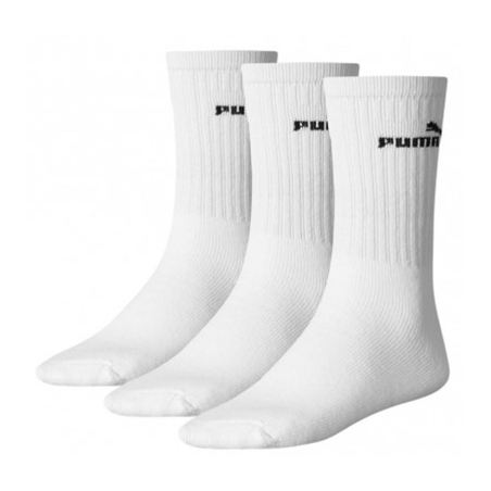 X3 Paires de Chaussettes Blanches Homme Puma Elements
