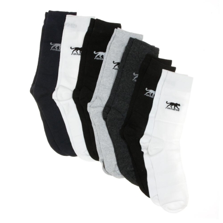 X7 Paires de Chaussettes Noires/Grises/Blanches Homme Airness 1/414/109