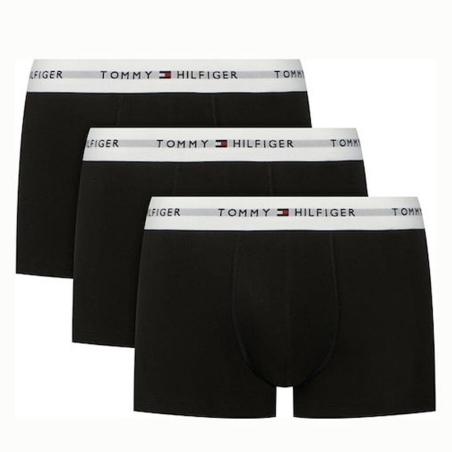 X3 Boxers Noir Homme Tommy Hilfiger Low Rise Trunk