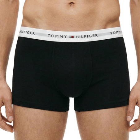 X3 Boxers Noir Homme Tommy Hilfiger Low Rise Trunk