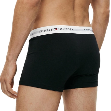 X3 Boxers Noir Homme Tommy Hilfiger Low Rise Trunk