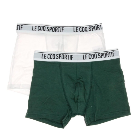 x2 Boxers Bleu/Vert Homme Le Coq Sportif Camuset sport
