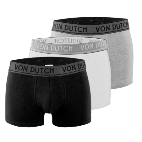 x3 Boxers Blanc/Noir/Gris Homme Von Dutch ORIA