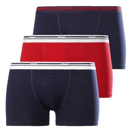 X3 Boxers Marine/Rouge Homme Dim Classic Colors