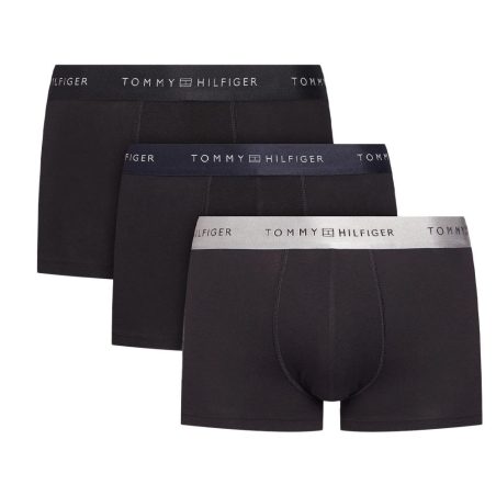 Lot de 3 Boxers Noir/Gris Homme Tommy Hilfiger Metallic