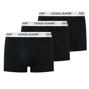 X3 Boxers Noir/Blanc Homme Guess Trunk