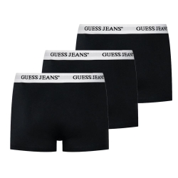 X3 Boxers Noir/Blanc Homme Guess Trunk