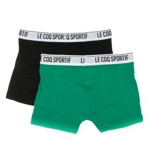 x2 Boxers Vert/Noir Homme Le Coq Sportif Camuset sport