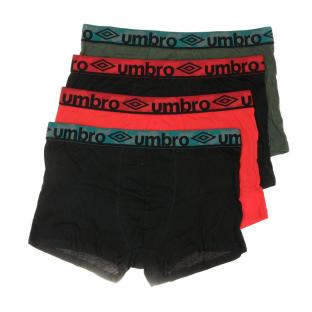x3 Boxers Noir/Kaki/Rouge Homme Umbro CLASS9