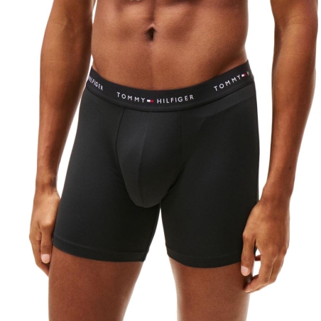 3x Boxers Noir Homme Tommy Hilfiger Brief UM0UM03618