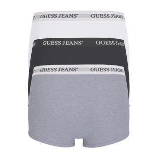 X3 Boxers Noir/Blanc/Gris Homme Guess Trunk