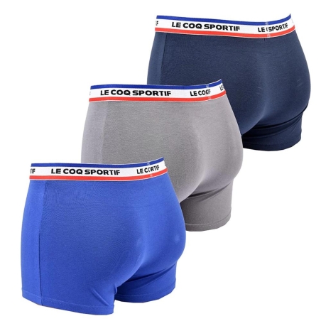 Lot de 3 Boxers Gris/Marine/Bleu Homme Le Coq Sportif Boxer