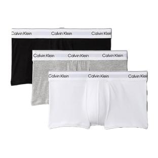 x3 Boxers Noir/Gris/Blanc Homme Calvin Klein Low Rise Trunk
