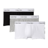 x3 Boxers Noir/Gris/Blanc Homme Calvin Klein Low Rise Trunk