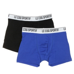 x2 Boxers Bleu/Noir Homme Le Coq Sportif Camuset sport