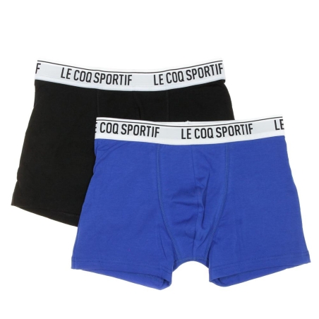 x2 Boxers Bleu/Noir Homme Le Coq Sportif Camuset sport