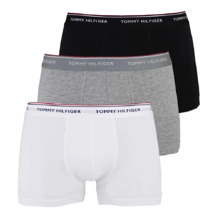 x3 Boxers Noir/Blanc/Gris Homme Tommy Hilfiger Trunk