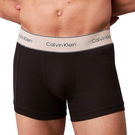 X3 Boxers Noir Homme Calvin Klein Jeans Heritage