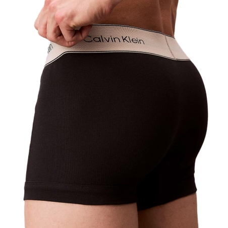 X3 Boxers Noir Homme Calvin Klein Jeans Heritage