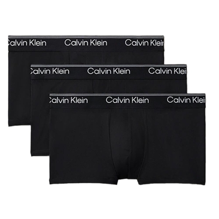 X3 Boxers Noir/Blanc Homme Calvin Klein Jeans Low Rise Trunk