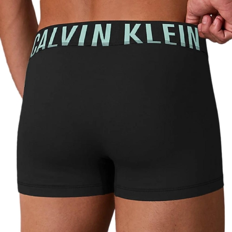 X3 Boxers Noir/Bleu Homme Calvin Klein Jeans Trunk 3