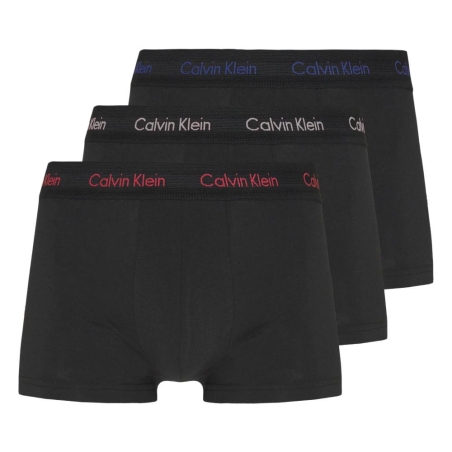 x3 Boxers Noirs Homme Calvin Klein Low Rise