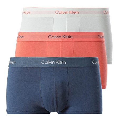 Lot de 3 boxers Bleu/Orange/Blanc Homme Calvin Klein Jeans Low Rise