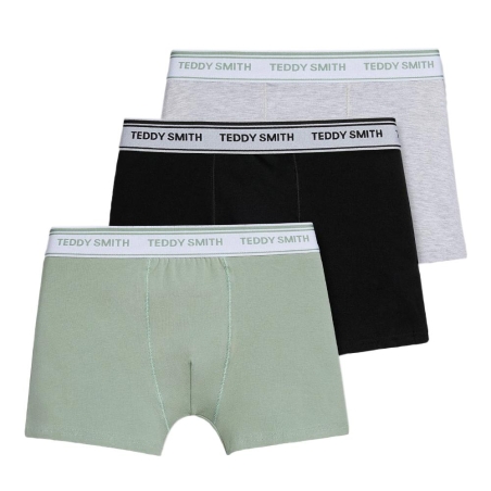 Lot de 3 Boxers Gris/Kaki Homme Teddy Smith 1TS/52/9