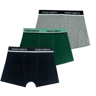 Lot de 3 Boxers Noir/Vert/Gris Homme Teddy Smith 1TS/52/9
