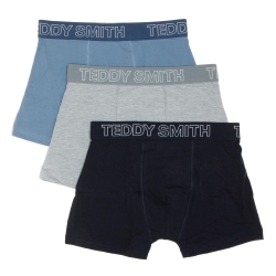 Lot de 3 Boxers Noir/Bleu/Gris Homme Teddy Smith 1TS/52/15