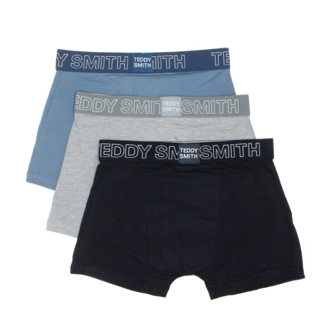 Lot de 3 Boxers Noir/Bleu/Gris Homme Teddy Smith 1TS/52/15