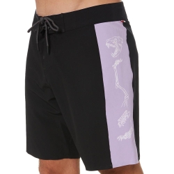 Short de bain Noir/Violet Homme Globe Dion Agius