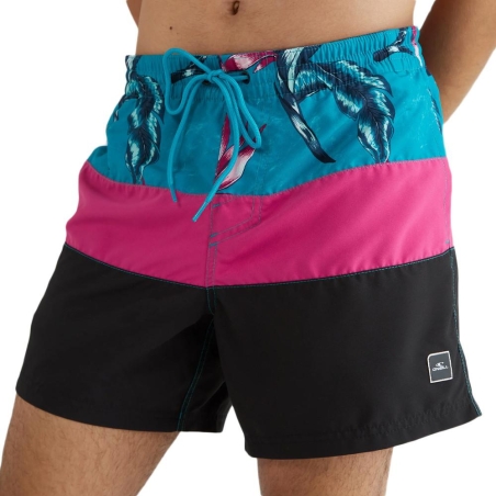 Maillot de bain Turquoise/Rose/Noir Homme O'Neill Frame