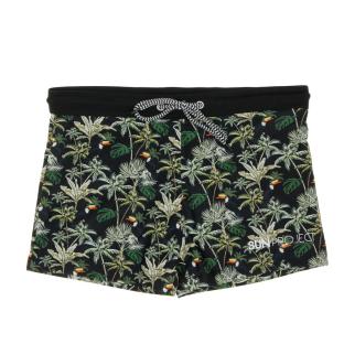 Boxer de bain Noir/Jungle Homme Sun Project 1988