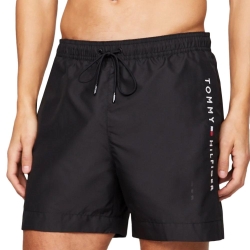 Short de Bain Noir Homme Tommy Hilfiger Medium Drawstring