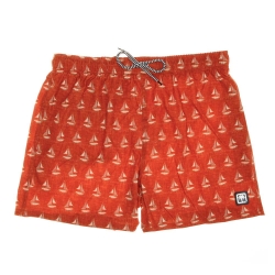 Short de bain Imprimée Orange Homme Sun project 3056